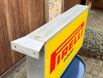 1990s Pirelli official dealer vintage illuminated double side sign