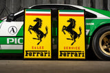 1980s Ferrari official dealership illuminated signs