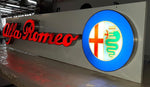 1990s Alfa Romeo official dealer neon illuminated sign