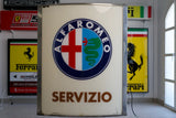 Alfa Romeo “Servizio” Illuminated Curved Dealership Sign (Circa 1990s)