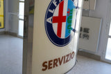 Alfa Romeo “Servizio” Illuminated Curved Dealership Sign (Circa 1990s)