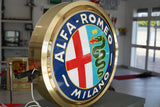 early 2000s Alfa Romeo illuminated dealership sign