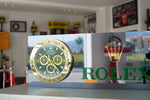 2000s Rolex Geneva official dealer clock sign