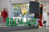 2000s Rolex Geneva official dealer clock sign