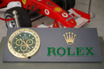 2000s Rolex Geneva official dealer clock sign