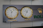2000s Rolex official 4 time zone dealer illuminated sign