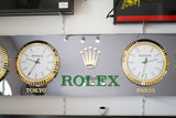 2000s Rolex official 4 time zone dealer illuminated sign