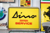 Early 1990s Dino Ferrari “Service” double-faced illuminated dealership sign