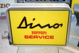 Early 1990s Dino Ferrari “Service” double-faced illuminated dealership sign