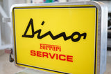 Early 1990s Dino Ferrari “Service” double-faced illuminated dealership sign
