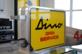 Early 1990s Dino Ferrari “Service” double-faced illuminated dealership sign