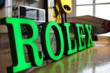 2000s Rolex official dealer illuminated sign