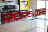 Porsche Illuminated Reflective Dealer Sign