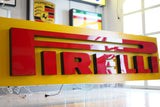 Pirelli Dealer Sign – Classic Yellow & Red Heritage Display