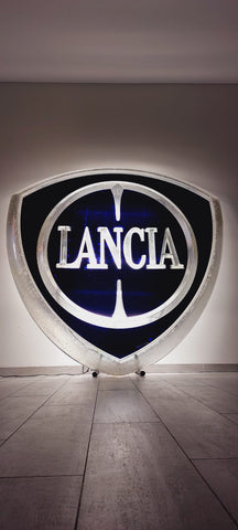 1990s Lancia official dealer large illuminated sign