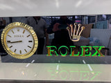 2000s Rolex Geneva official dealer illuminated clock sign