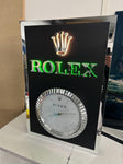 2000s Rolex Geneva official dealer illuminated clock sign