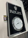 2000s Rolex Geneva official dealer illuminated clock sign