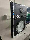 2000s Rolex Geneva official dealer illuminated clock sign