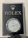 2000s Rolex Geneva official dealer illuminated clock sign