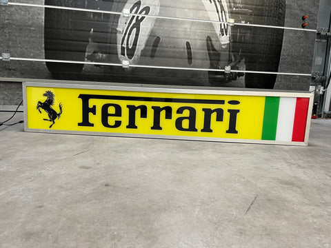 1981 Ferrari official dealer double side illuminated neon very long sign