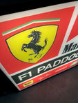 1986 Ferrari Official Paddocks F1 double side illuminated neon sign