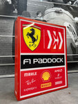 2019 Ferrari Official Paddocks F1 double side illuminated neon sign