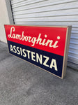 1990s Lamborghini Assistenza official dealership vintage illuminated sign