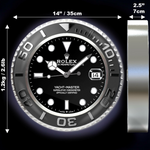 Rolex Yatch Master Black Edition wall clock