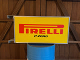 1990s Pirelli official dealer vintage illuminated double side sign