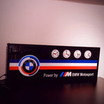 BMW large illuminated sign and clocks