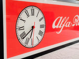 2000s Alfa Romeo dealer illuminated sign and clock