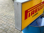 1990s Pirelli official dealer vintage illuminated double side sign