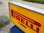 1990s Pirelli official dealer vintage illuminated double side sign