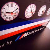 BMW large illuminated sign and clocks