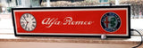 2000s Alfa Romeo dealer illuminated sign and clock