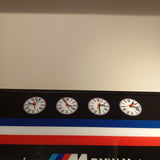 BMW large illuminated sign and clocks