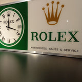 2000s Rolex Zurich official dealer illuminated clock sign