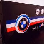 BMW large illuminated sign and clocks