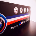 BMW large illuminated sign and clocks