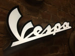 2000s Vespa Piaggio official dealership illuminated sign