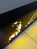 2000s Lamborghini dealership illuminated 3D sign