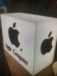 1990s Apple official dealer illuminated cube sign