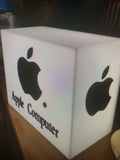 1990s Apple official dealer illuminated cube sign