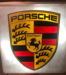 1990s Porsche official dealership illuminated sign