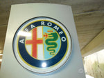 1980s Alfa Romeo / Lancia official dealer illuminated tower sign