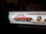 Very long Porsche 356 / 911 illuminated sign