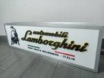 1990s Lamborghini official dealership double side illuminated sign