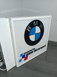 2000s BMW Motorsport dealership illuminated double side 3D sign