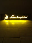 2000s Lamborghini dealership illuminated 3D sign